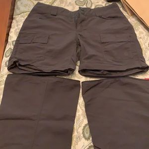 North face zip away pants/ shorts